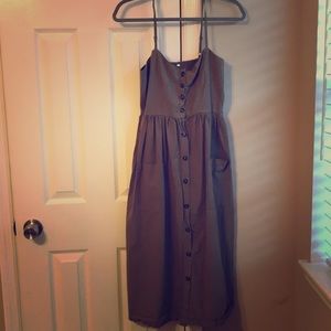 Amazon olive midi dress